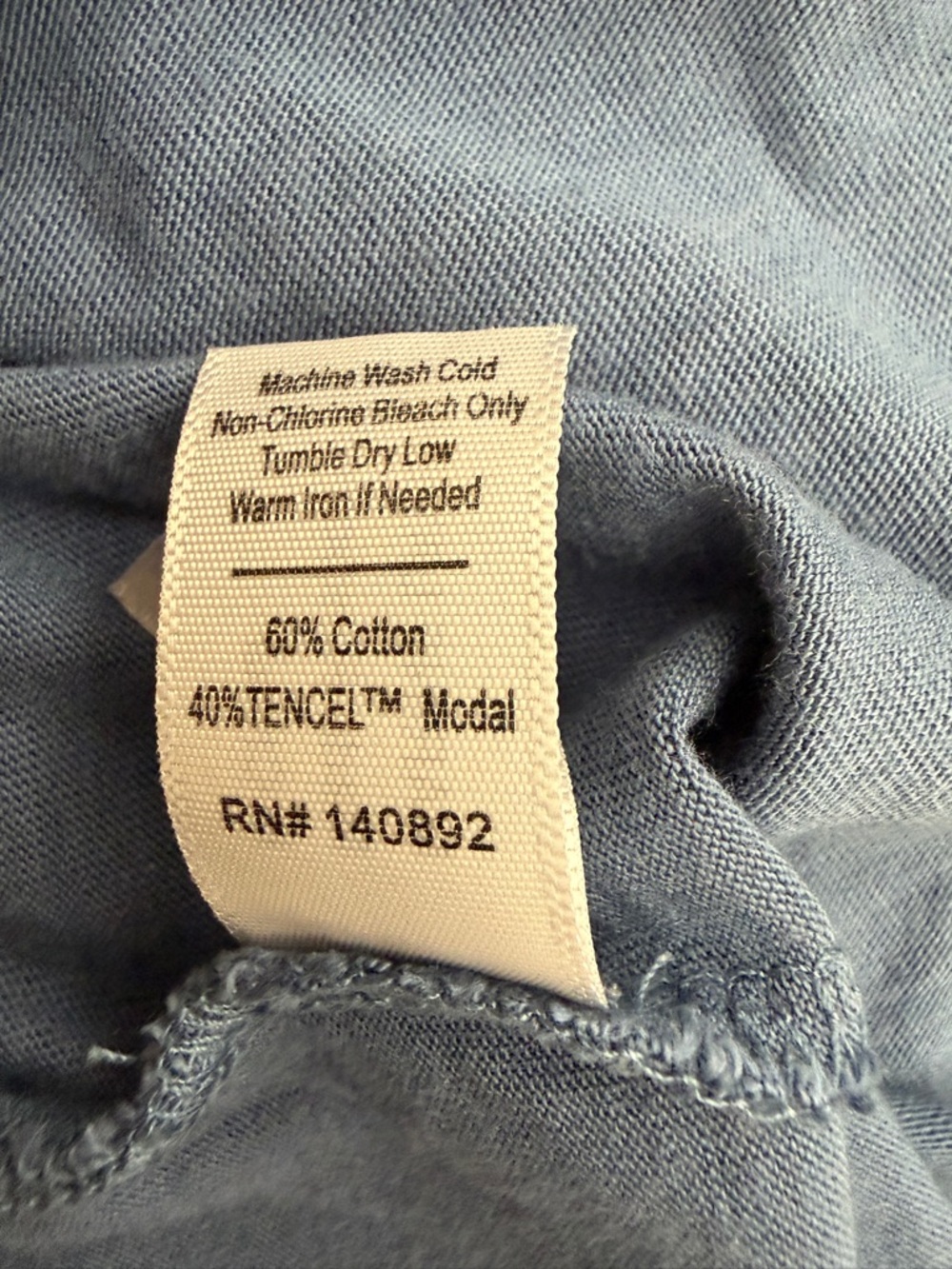 Marine Layer Blue & Navy Striped Rugby Polo with Cream Collar - Picture 6 of 6